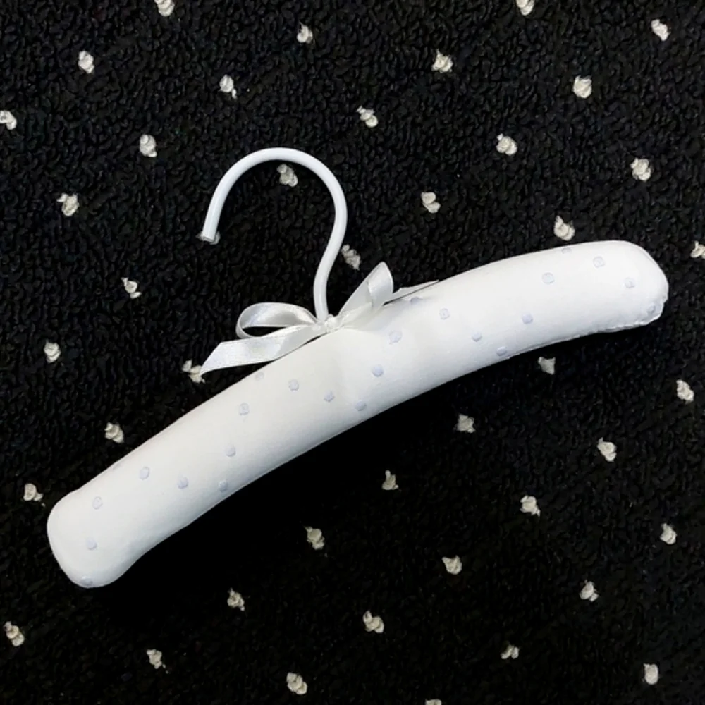 Satin•Cotton Emboidered•Padded Children's Boutique Hanger Assortment • Set of 5